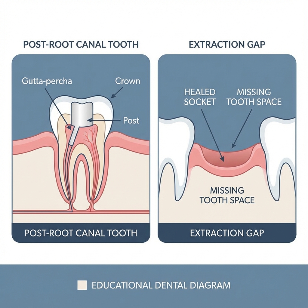 Root Canal vs Extraction comparison
